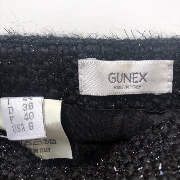 Gunex Vintage Italian Tweed Wool Skirt SZ US 8 - Picture 5 of 6